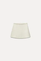 PEARL KNIT MINI SKIRT