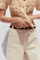 Z1975 BELTED HIGH-WAISTED CULOTTES