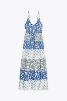 ROBE À PANNEAUX IMPRIMÉ PATCHWORK