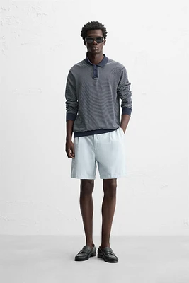 WASHED PLEATED SHORTS