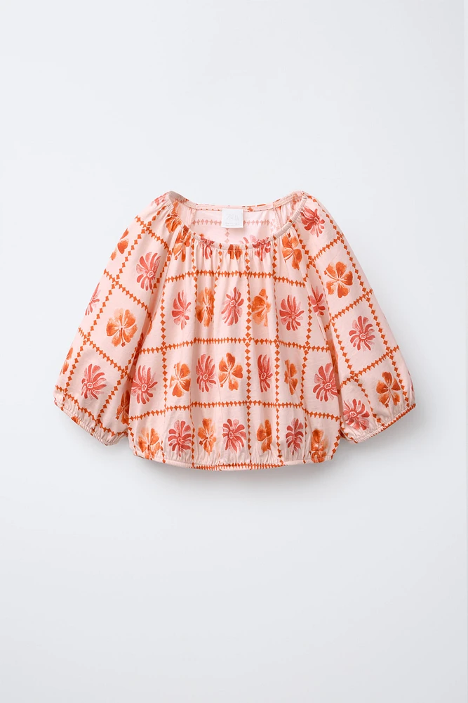 PRINTED CROPPED T-SHIRT