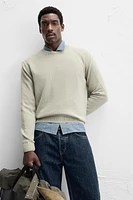 TEXTURED COTTON SWEATER