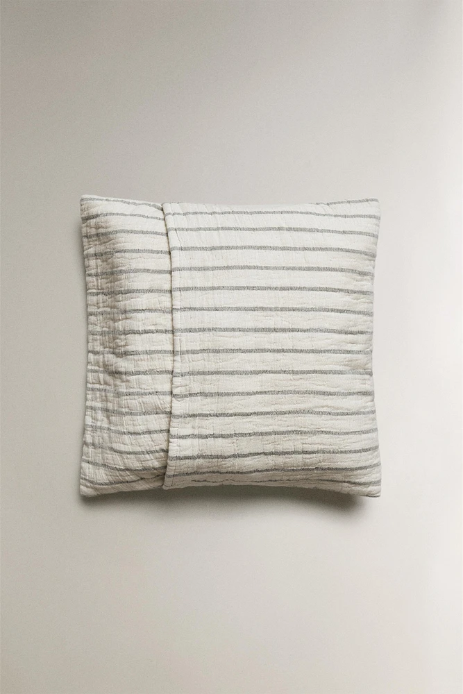 HOUSSE DE COUSSIN ENFANT GAZE RAYURES