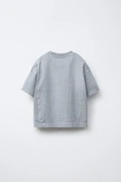GARMENT DYE EMBROIDERED LOGO T-SHIRT