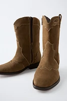 BOTTES STYLE COW-BOY EN DAIM