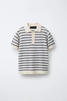 LINEN COTTON POLO SHIRT