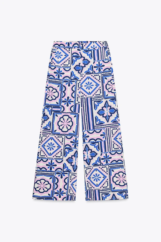 PANTALON PALAZZO IMPRIMÉ