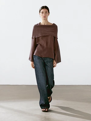 Blouse lin style cape