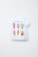 T-SHIRT IMPRIMÉ VOLANTS