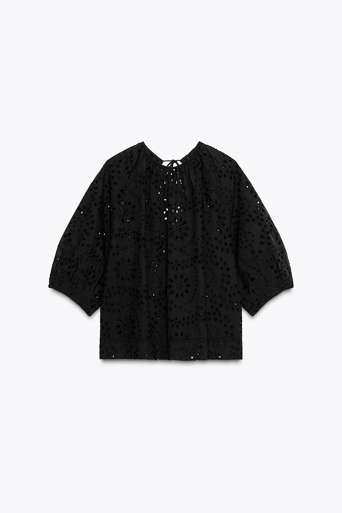 BLOUSE BRODERIES PERFORÉES ZW COLLECTION