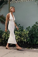 ROBE HALTER DRAPÉE