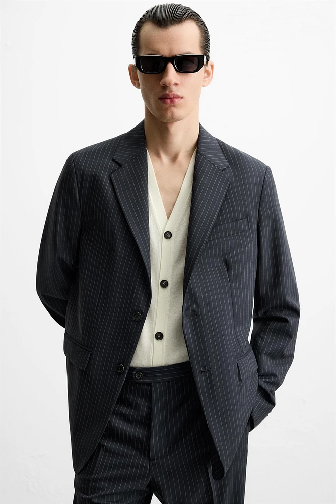 PINSTRIPE SUIT JACKET