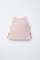 STRIPED BOW T-SHIRT