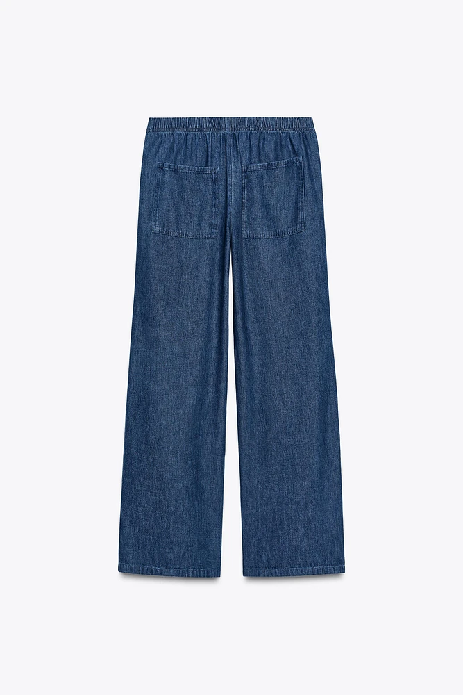 TRF DENIM PAJAMA PANTS