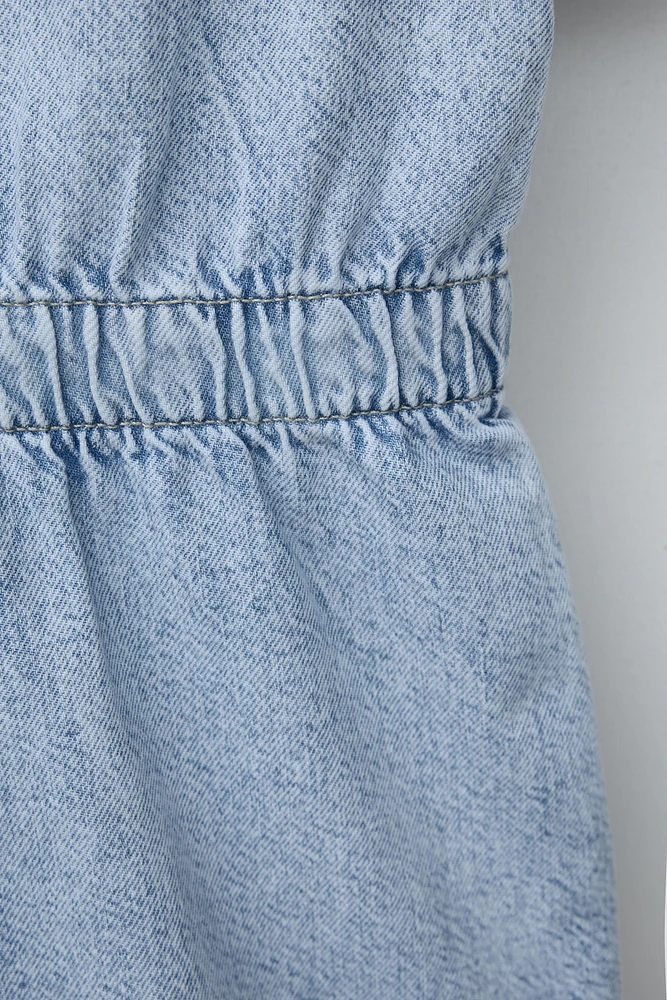 COMBINAISON EN DENIM À ZIP