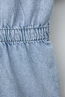 COMBINAISON EN DENIM À ZIP