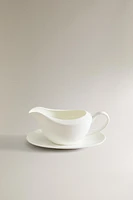 SOLID BONE CHINA GRAVY BOAT