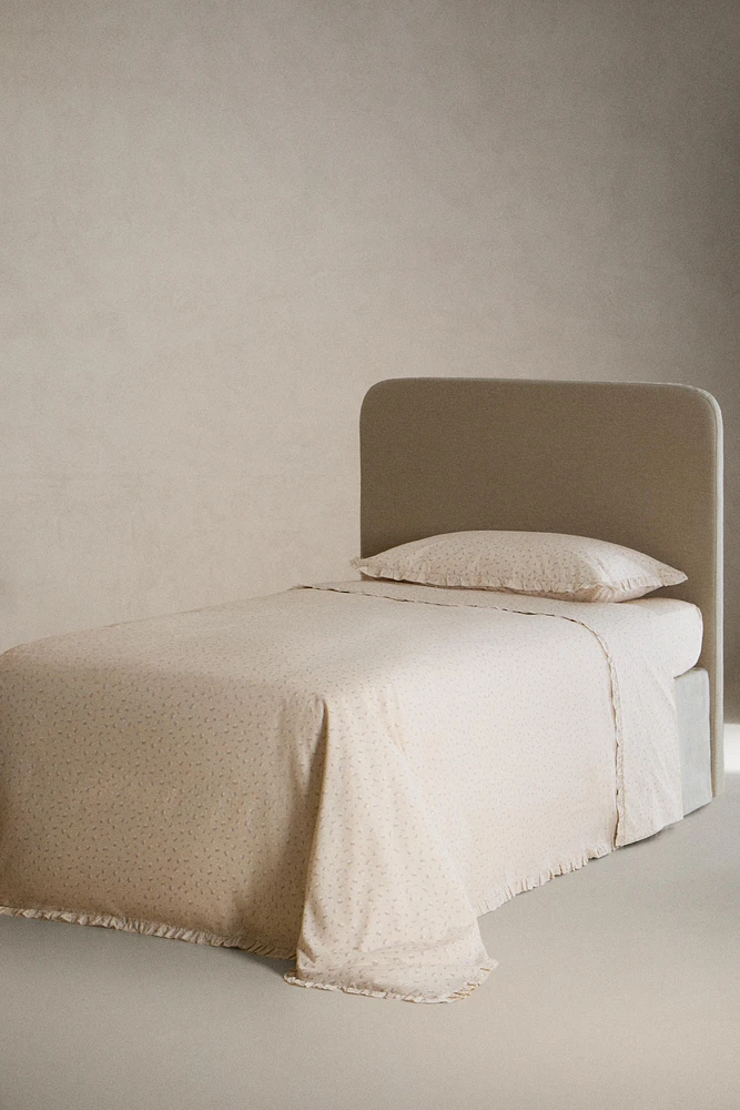 DRAP DE DESSUS ENFANT VOLANT FLEUR