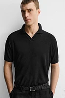 POLO EN MAILLE 100 % LIN ÉDITION LIMITÉE