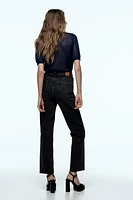 Z1975 DENIM STRAIGHT CUT JEANS WITH A HIGH WAIST