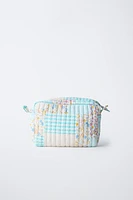 TROUSSE DE TOILETTE MATELASSÉE PATCHWORK