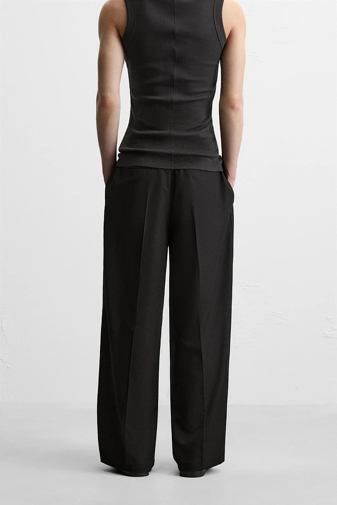 RELAXED FIT PANTS WITH STRIPE