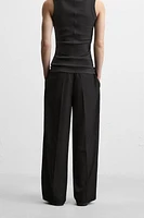 RELAXED FIT PANTS WITH STRIPE
