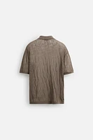 TEXTURED KNIT SHIRT