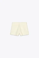 TEXTURED SHORTS WITH GOLD BUTTONS