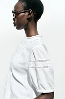 RAMIE LADDER STITCH SHIRT