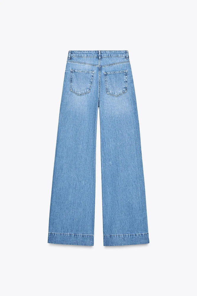 JEAN Z1975 WIDE LEG TAILLE HAUTE BOUTONS