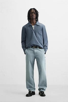 PANTALON DÉLAVÉ POCHE CARPENTIER
