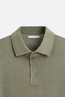 KNIT COTTON POLO SHIRT