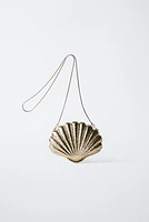 METALLIC SHELL CROSSBODY BAG
