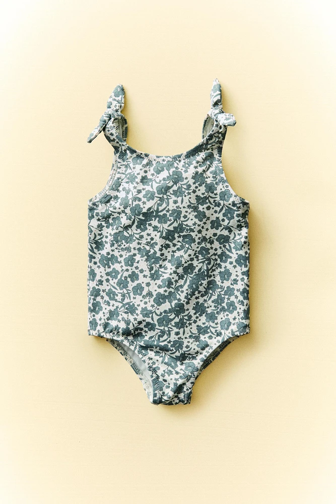 MAILLOT DE BAIN PLAGE ENFANT FLEURS TROPICALES