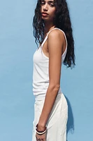 PANTALON EN COTON À TAILLE ÉLASTIQUE