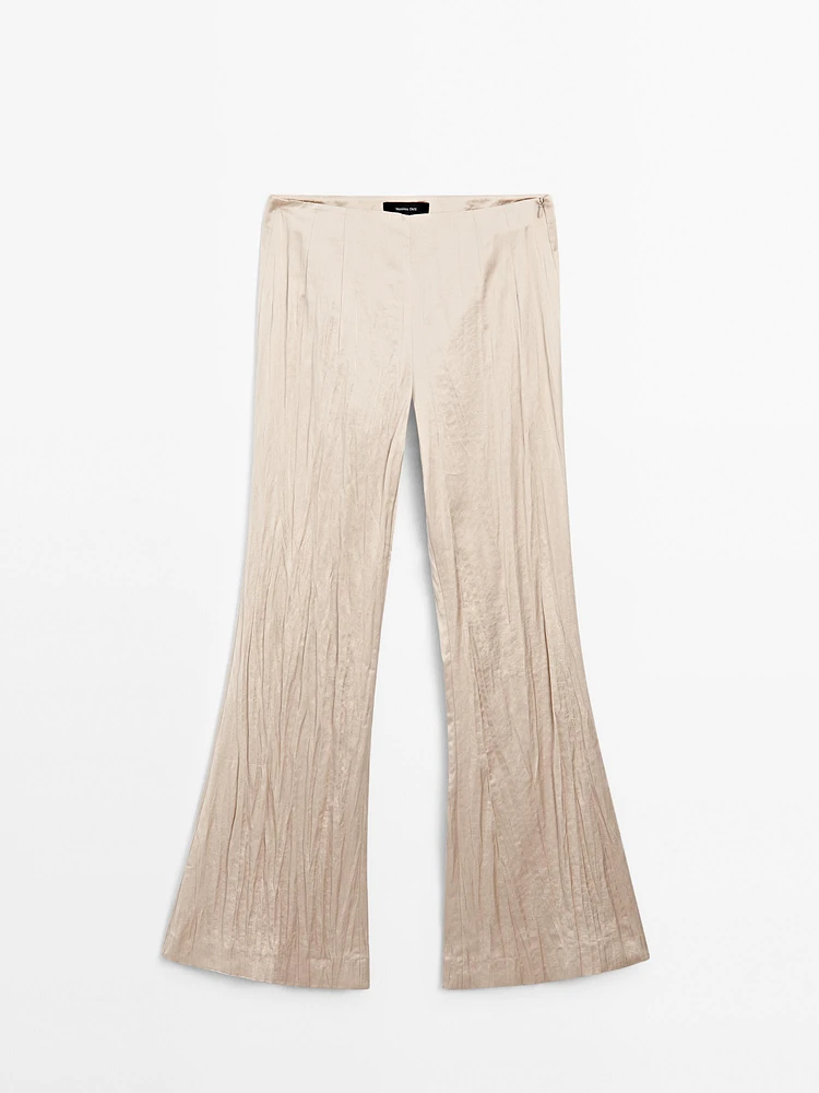 Pantalon flare fluide