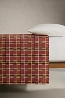 COUVRE-LIT COTON RAYURES MULTICOLORES