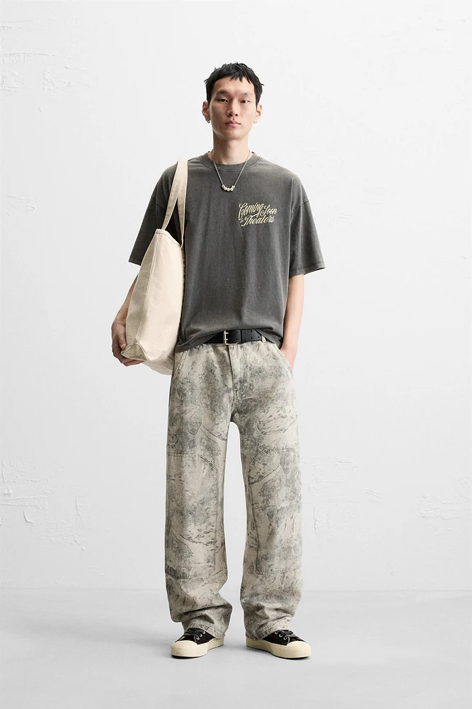 T-SHIRT DÉLAVÉ TEXTES