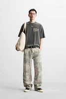 T-SHIRT DÉLAVÉ TEXTES