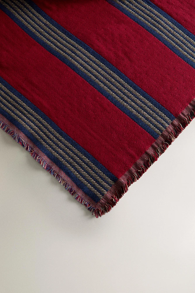 PLAID COTON RAYURES