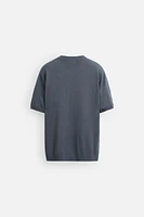 TEXTURED KNIT T-SHIRT