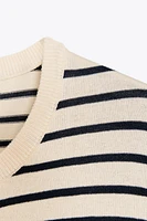 STRIPED KNIT TOP
