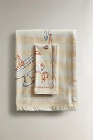 STRIPED TABLEWARE PRINT TABLECLOTH