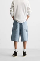 BERMUDA EN DENIM OVERSIZE