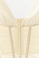 COMBINATION SATIN EFFECT CORSET TOP