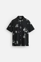CHEMISE ÉLASTIQUE À IMPRIMÉ FLEURS