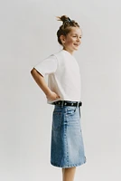 DENIM MIDI SKIRT