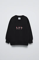 SANTA CLAUS EMBROIDERY WARM AND COZY SWEATSHIRT