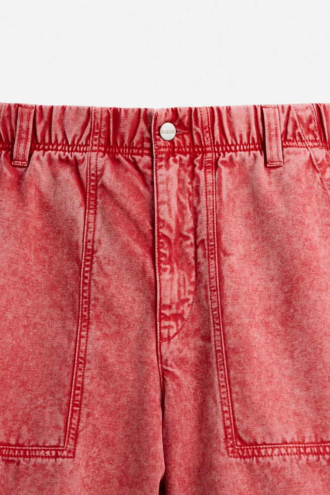 WASHED RELAXED FIT BERMUDA SHORTS